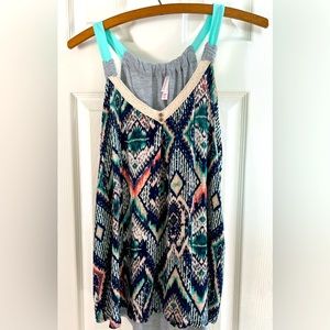 Xhilaration Top - Hi Lo - Polyester  Front - T Shirt Material Back - Size M/M